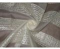 SILK ORGANZA FABRIC 44&quot; EMBROIDERED Ivory