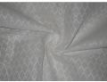 White cotton organdy fabric leno dobby diamond