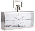 Rectangle Stainless Steel Table Clock