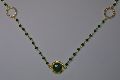 Sterling Silver Gemstone Necklace with Gold Plating