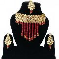Indian Wedding Designer Gold Plated Kundan Choker Necklace