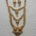 Gold Plated Jewelry Layer Long Necklace Set