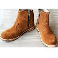 Leather Boots Suede Ankle Breathable Shoe