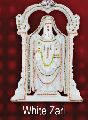 White Zari Work Venkateswara Idol
