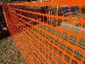 HDPE Orange Coated fencing safety net