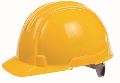 Yellow Plain Hdpe Safety Helmet