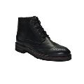 LDPE Black mens high ankle formal shoes