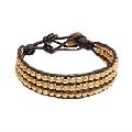 Artificial Gold Plated Bead Bracelet