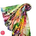 digital print silk shawl
