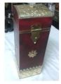 Brass Fitted Wooden Wine Box