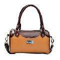 Adone Leather Small Casual Carry Brown HandBag