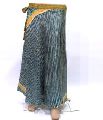 Indian Women Vintage Double Layer Silk Sari Skirt