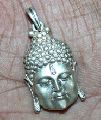 925 Sterling Silver 10.1 gm Lord Buddha Faceted Fine Ruby Gemstone Pendant