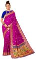 Wedding Wear Pink Paithani Silk Saree
