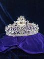1503623 Tip Top Fashions Silver Plated Stone Crown