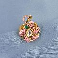 Zinc Alloy Golden 1504731a tip top fashions ad kundan adjustable copper ring