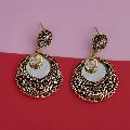1315518 Tip Top Fashions Kundan Stone Mirror Dangler Earrings