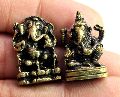 Indian Lot God Ganesha Miniature Brass Sculpture Statues