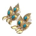 sugar druzy jewelry gold plated earring