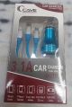 Red And Blue New Cave 3 pin car charger
