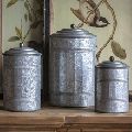 Tin Galvanize Canisters