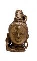 Shiva Head Brass Idol Sculpture Statue
