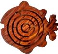 Wooden Fish Shaped Maze Game