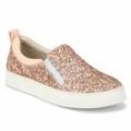 Rose Gold Curve Glitter Sneakers