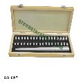FINGER SIZES GAUGE and RING STICK SET IN WOODEN BOX UNIVERSAL