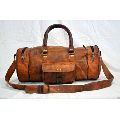 Goat leather gymnastic duffle bag