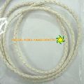 White Braided Leather Cord