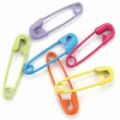 Colored Metallic Steel Safety Pin