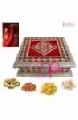 Diwali Red Minakari Antique Dry Fruit Box
