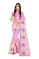 Ladies Embroidered Cotton Saree