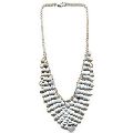White Stone Beaded Necklace for women