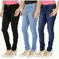 Ladies Plain Denim Jeans