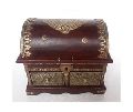 2 Drawers Attractive Brass Fitted Wooden Box