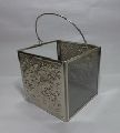 Metal basket embossed