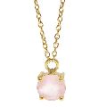 925 Sterling Silver Rose Quartz Gemstone Chain Necklace