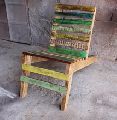 Old Wood Multi Color Relax Chair For Outdoor Cafe And Restaurant