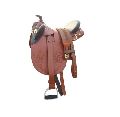 Stock leather saddle
