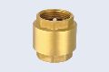 BRASS SPRING CHECK VALVE WITH PLASTIC DISC