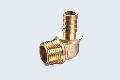 MALE-THREADED BRASS ELBOW HOSE FITTING