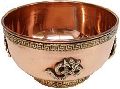 Om Design Copper Offering Bowl