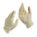 Whit Natural Latex Wrapper India Plain White latex examination gloves