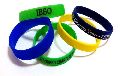 Blue Green etc Printed rubber wristband