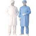 Polyester Blue White antistatic aprons