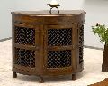 Jali Half Round Cabinet