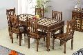Solid Wood Brass Dining Set