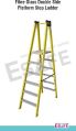 Metal New Polished double side platform step self support ladder
